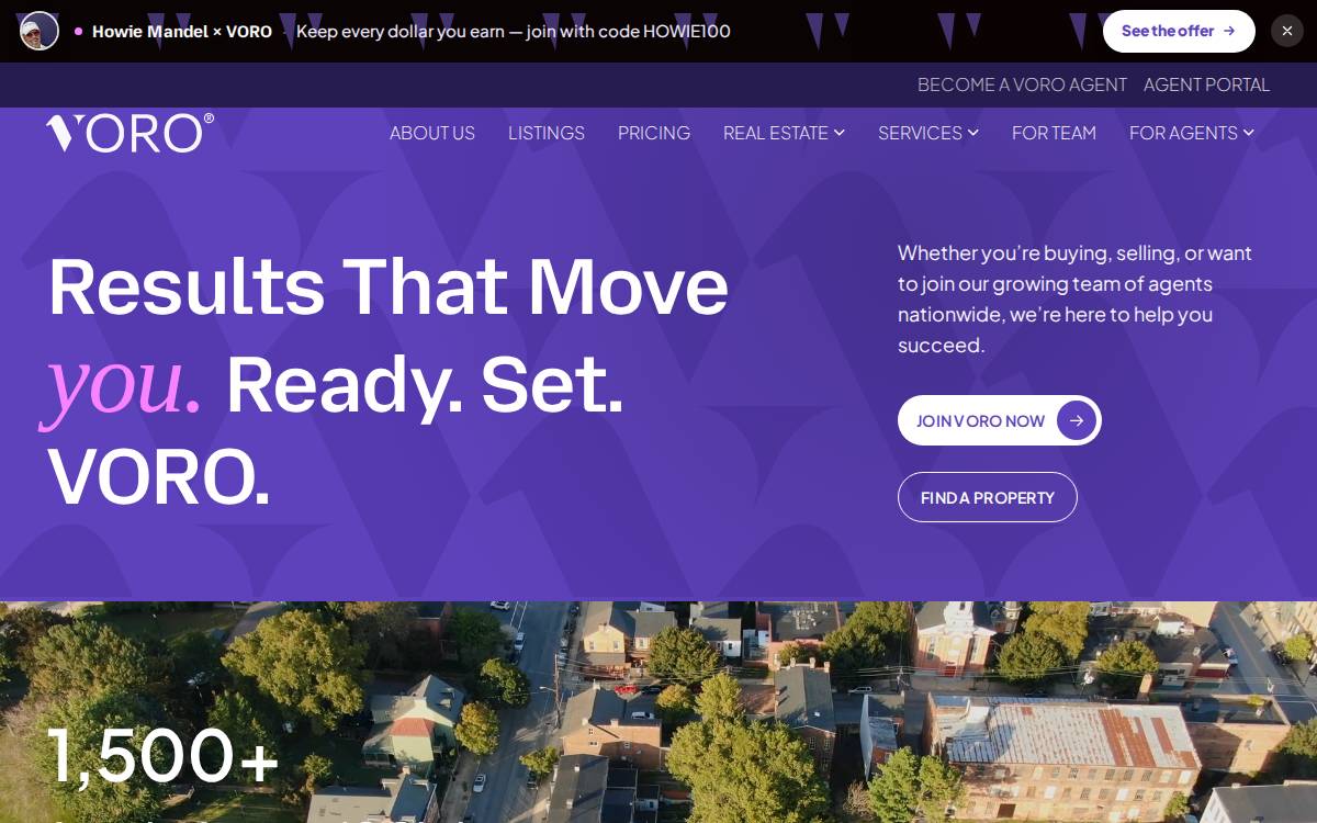 Voro website preview