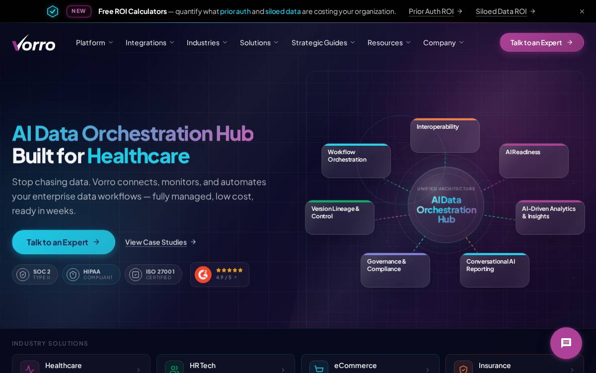 Vorro website preview