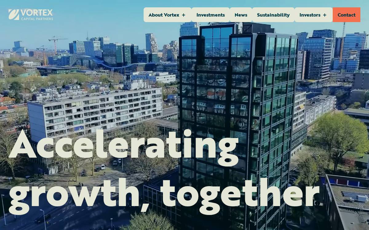 Vortex Capital website preview