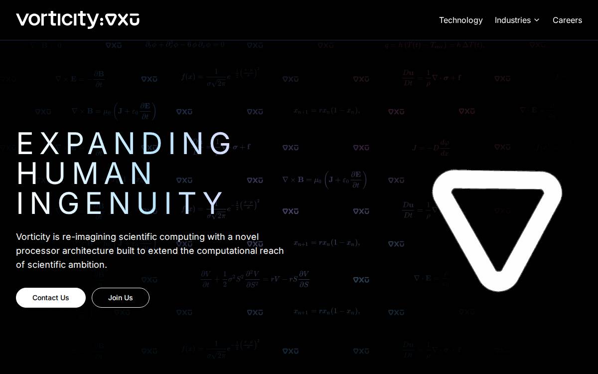 Vorticity website preview