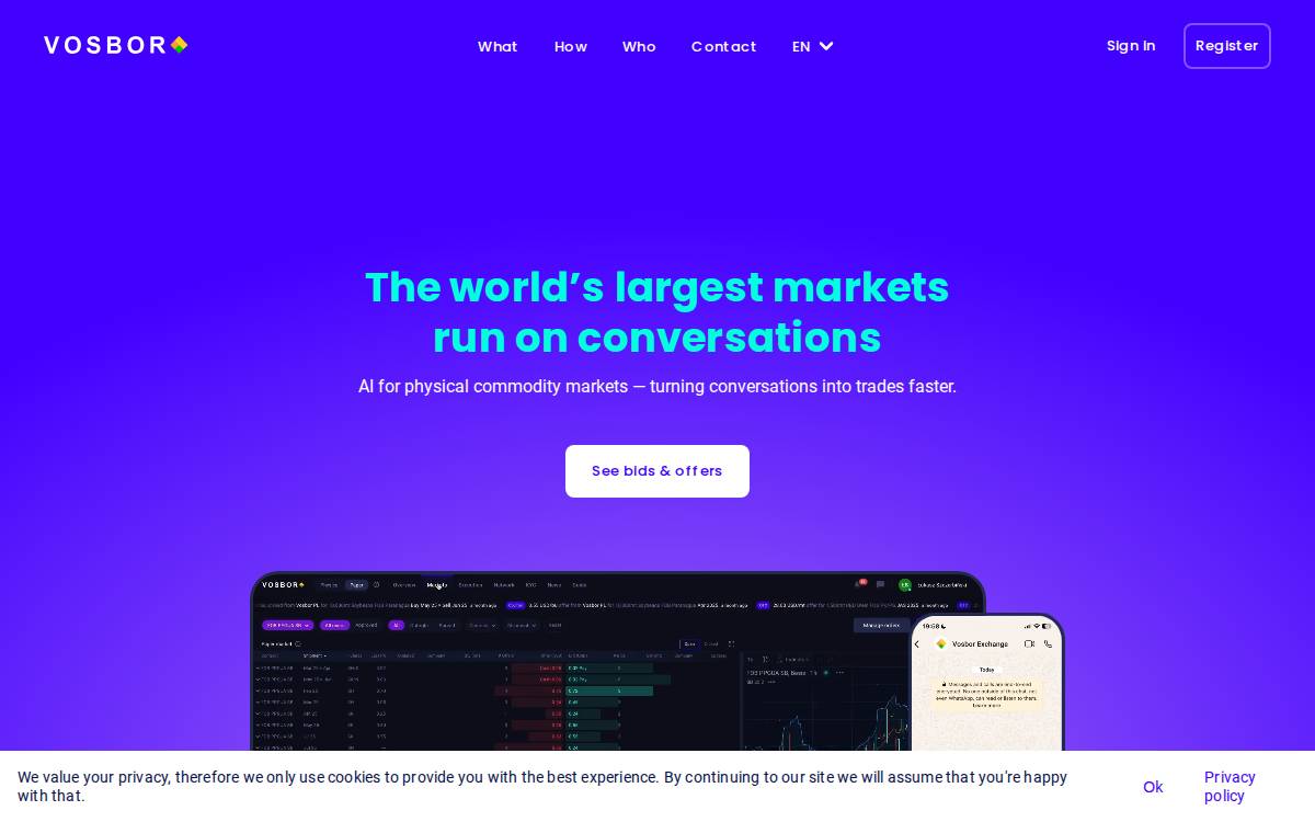 Vosbor website preview