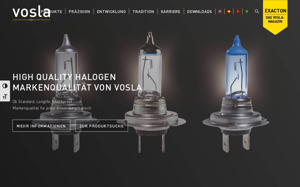 Vosla website preview