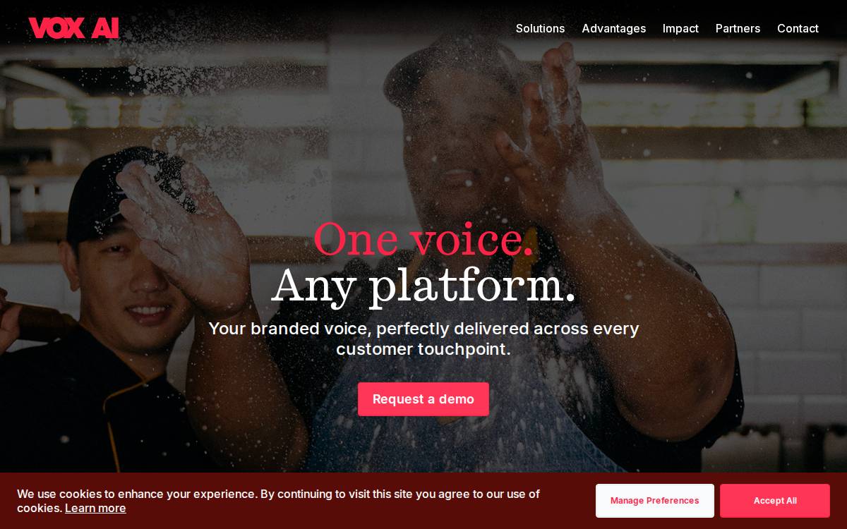 Vox website preview