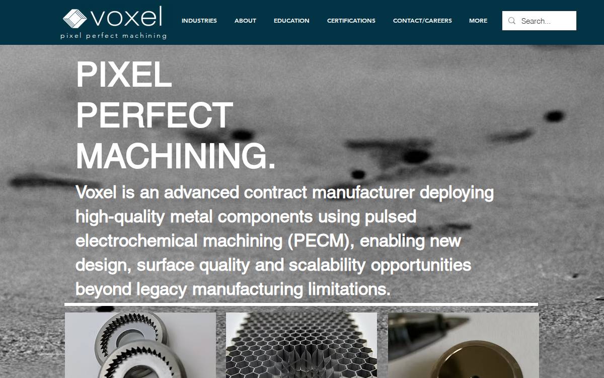 Voxel Innovations website preview