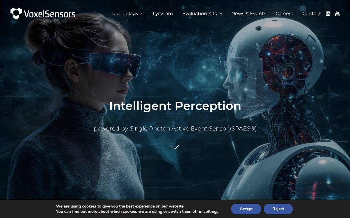 VoxelSensors website preview
