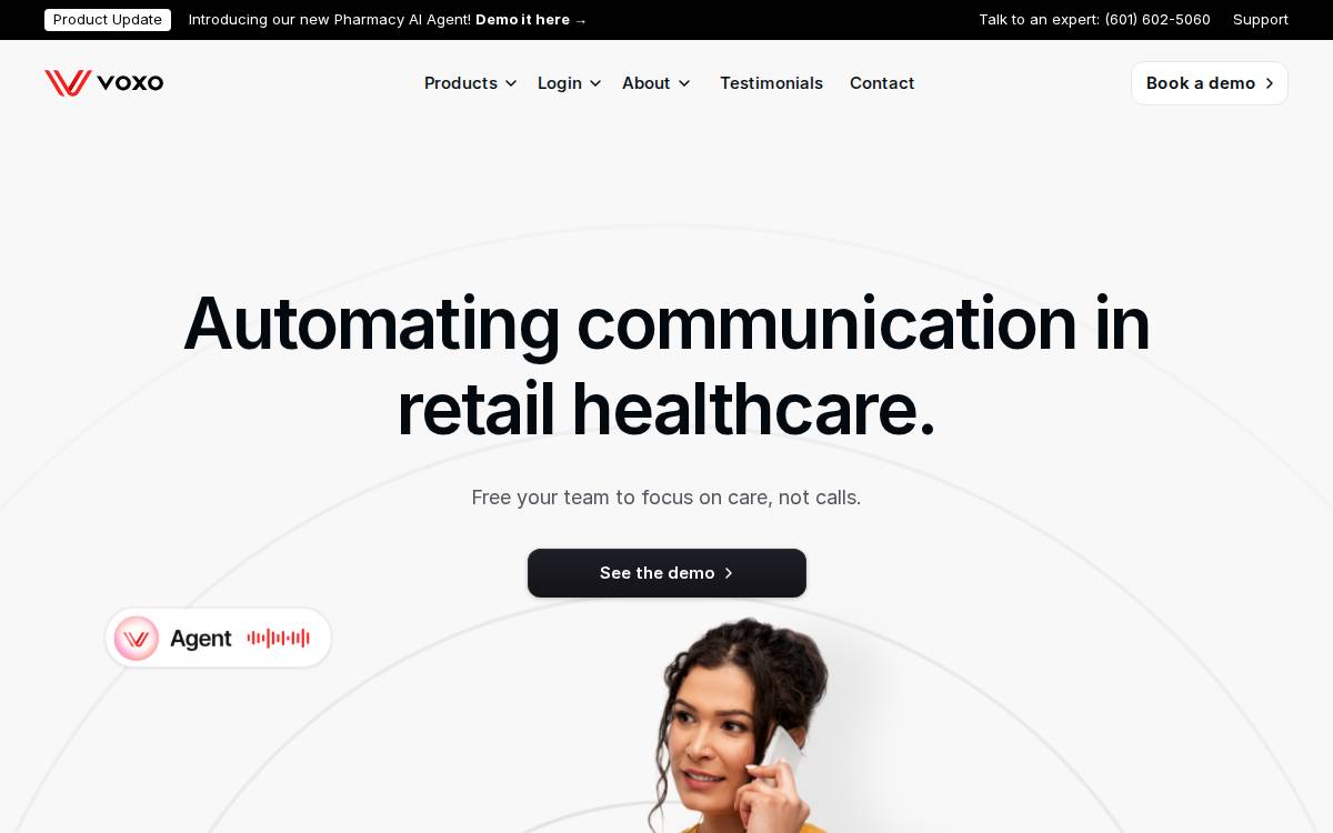 VOXO website preview