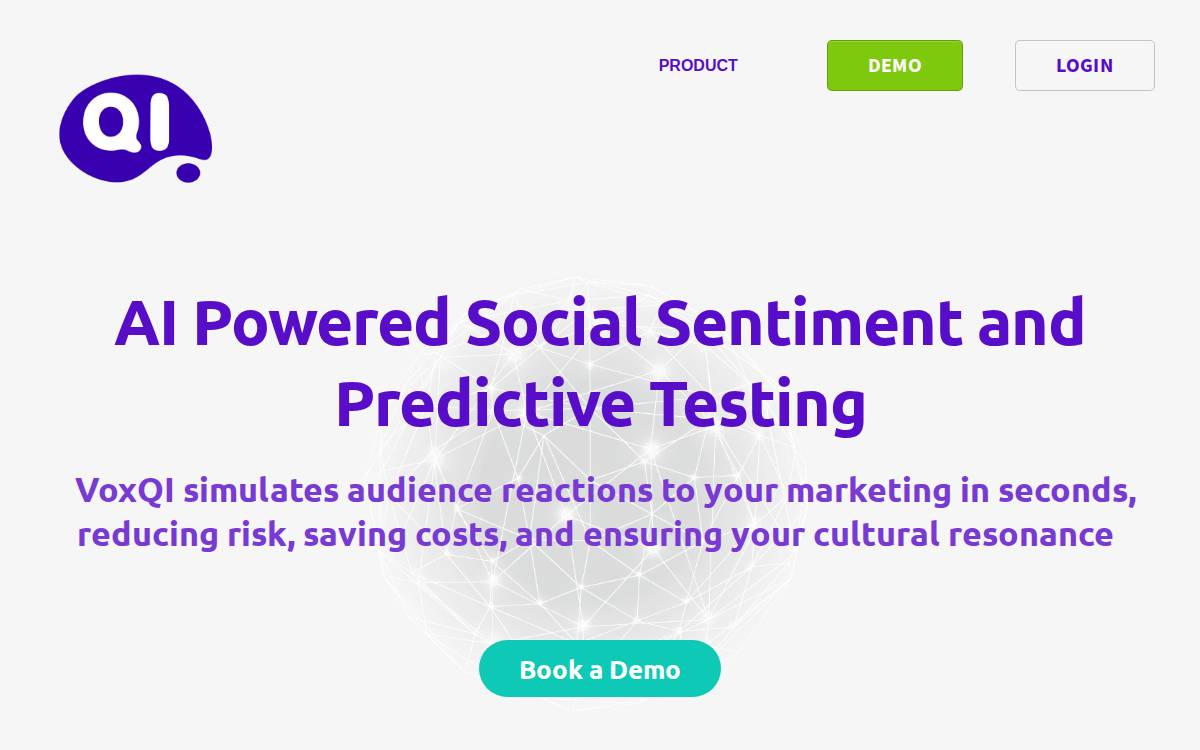 Voxqi website preview