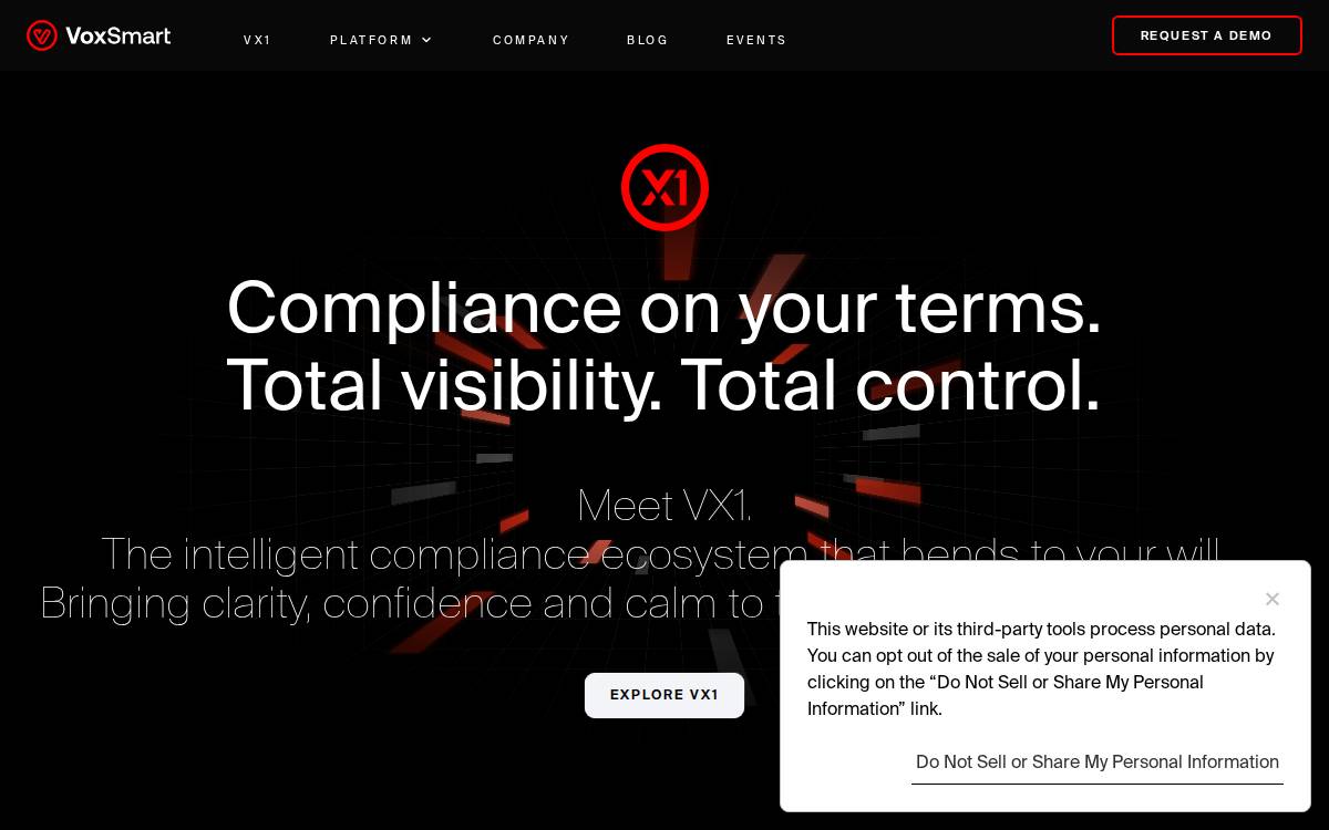 Voxsmart website preview