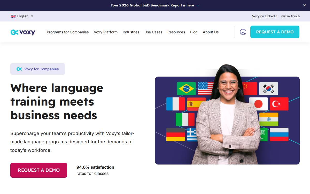 Voxy website preview