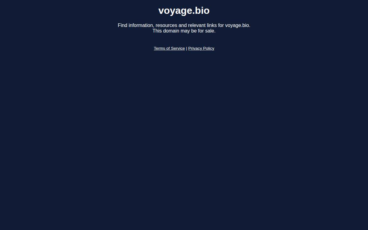 Voyage Biomedical website preview
