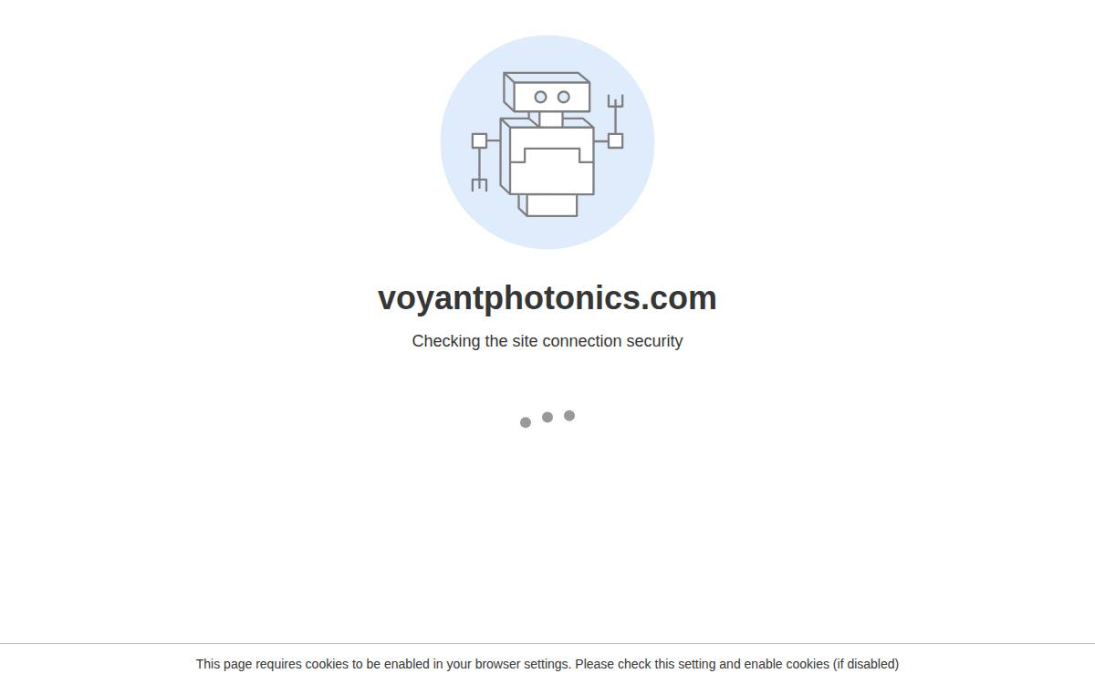 Voyant Photonics website preview