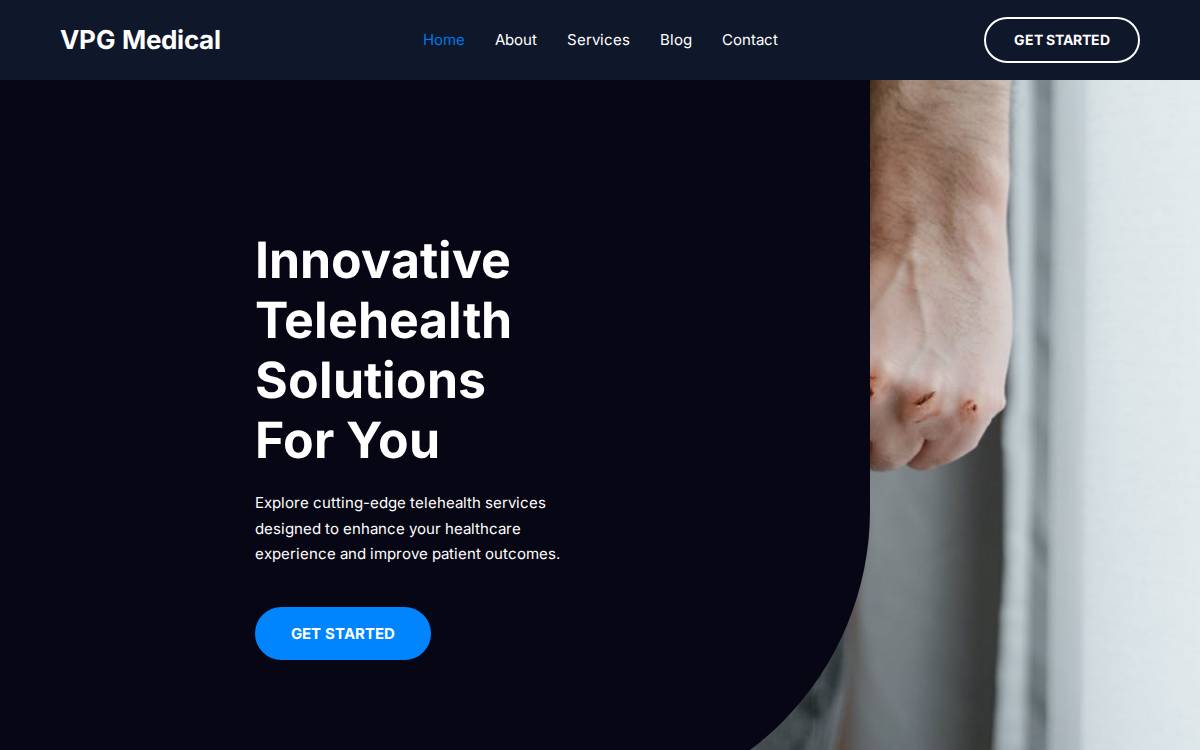 VPG Medical website preview