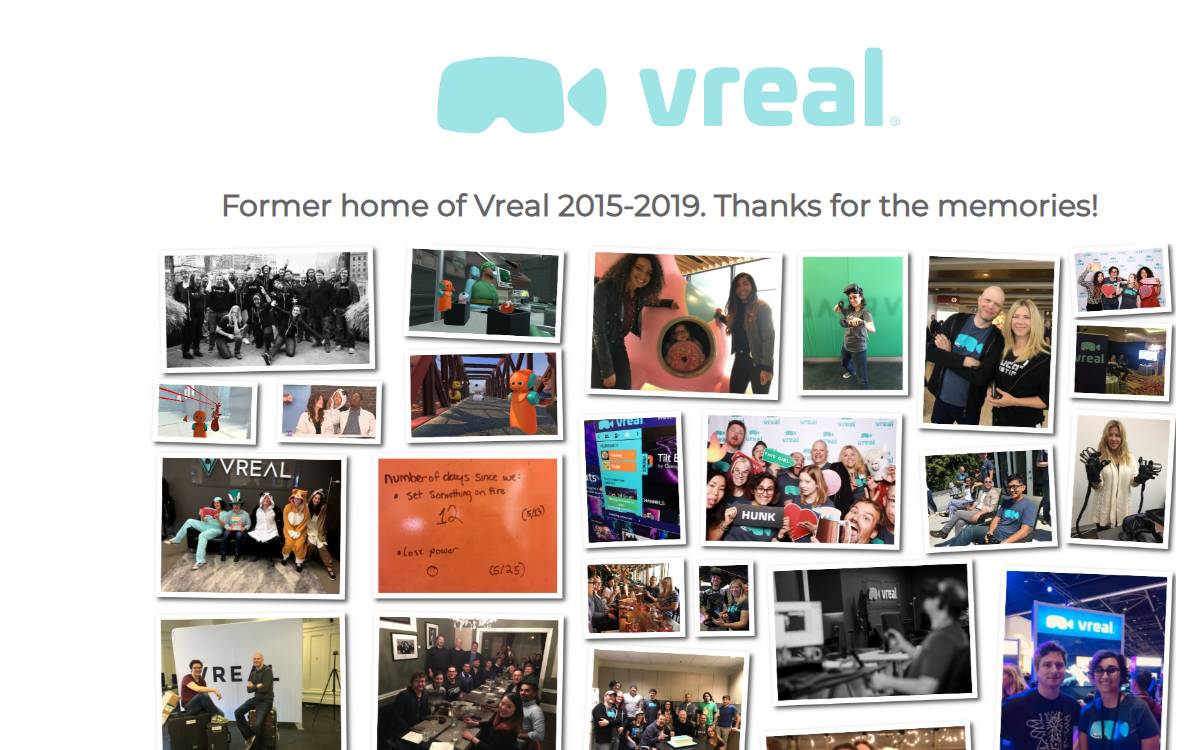 Vreal website preview