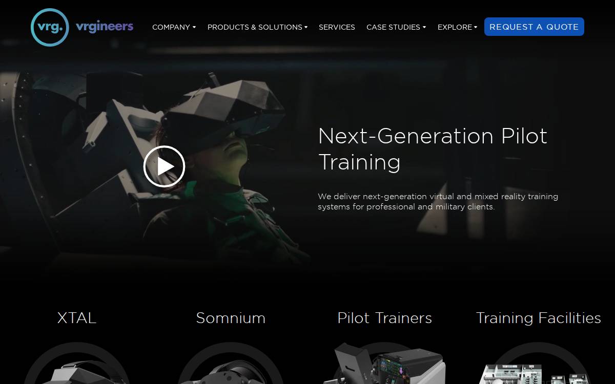 VRgineers website preview
