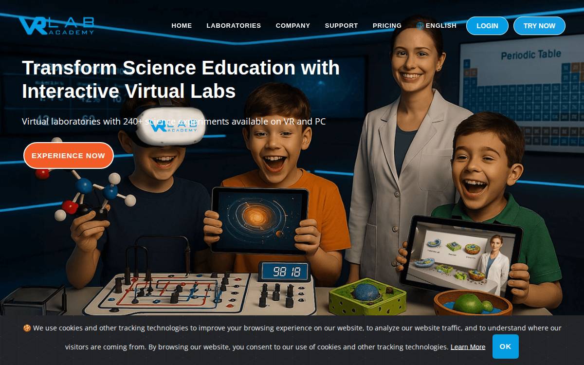 VRLab Academy website preview