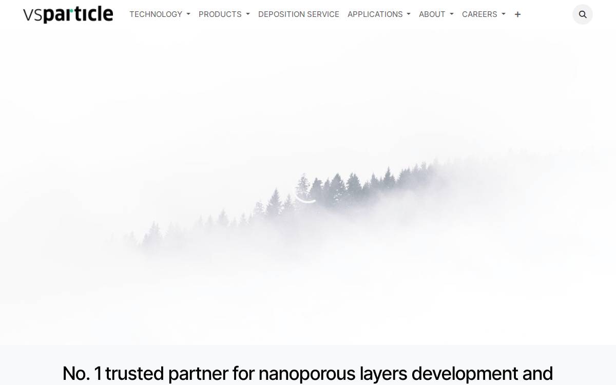 VSParticle website preview