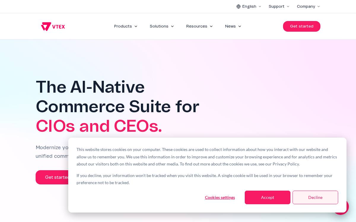 VTEX website preview