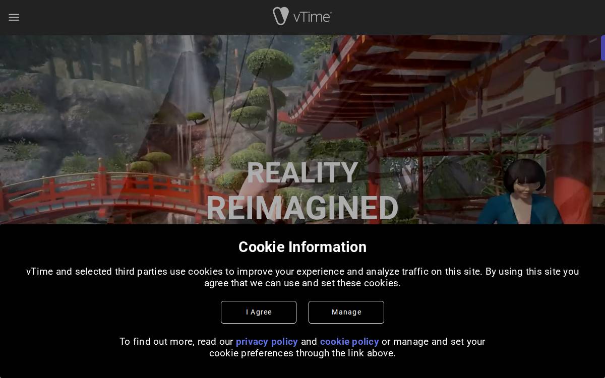 Vtime website preview