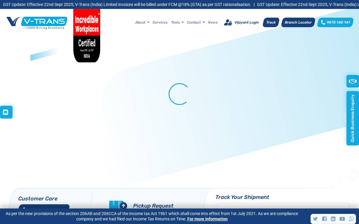 Vtransgroup website preview