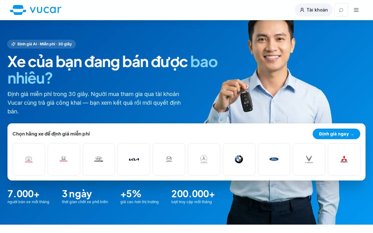 Vucar website preview