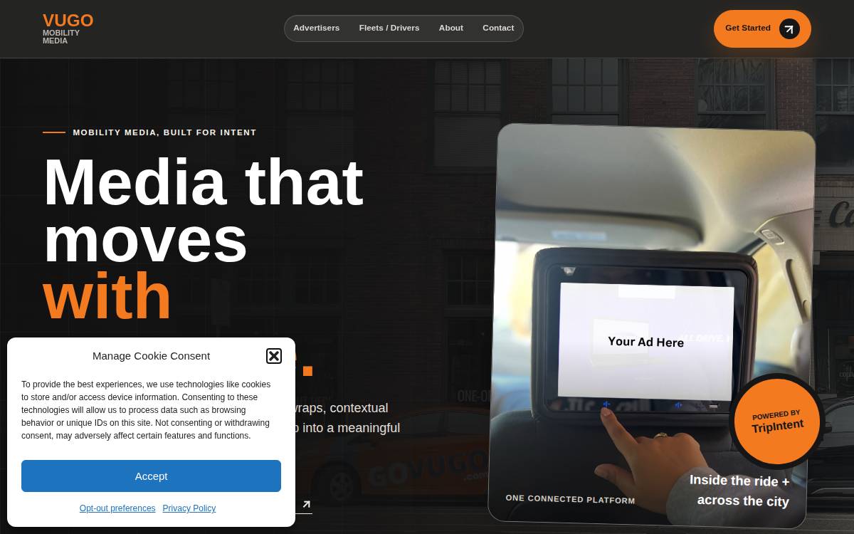 Vugo website preview