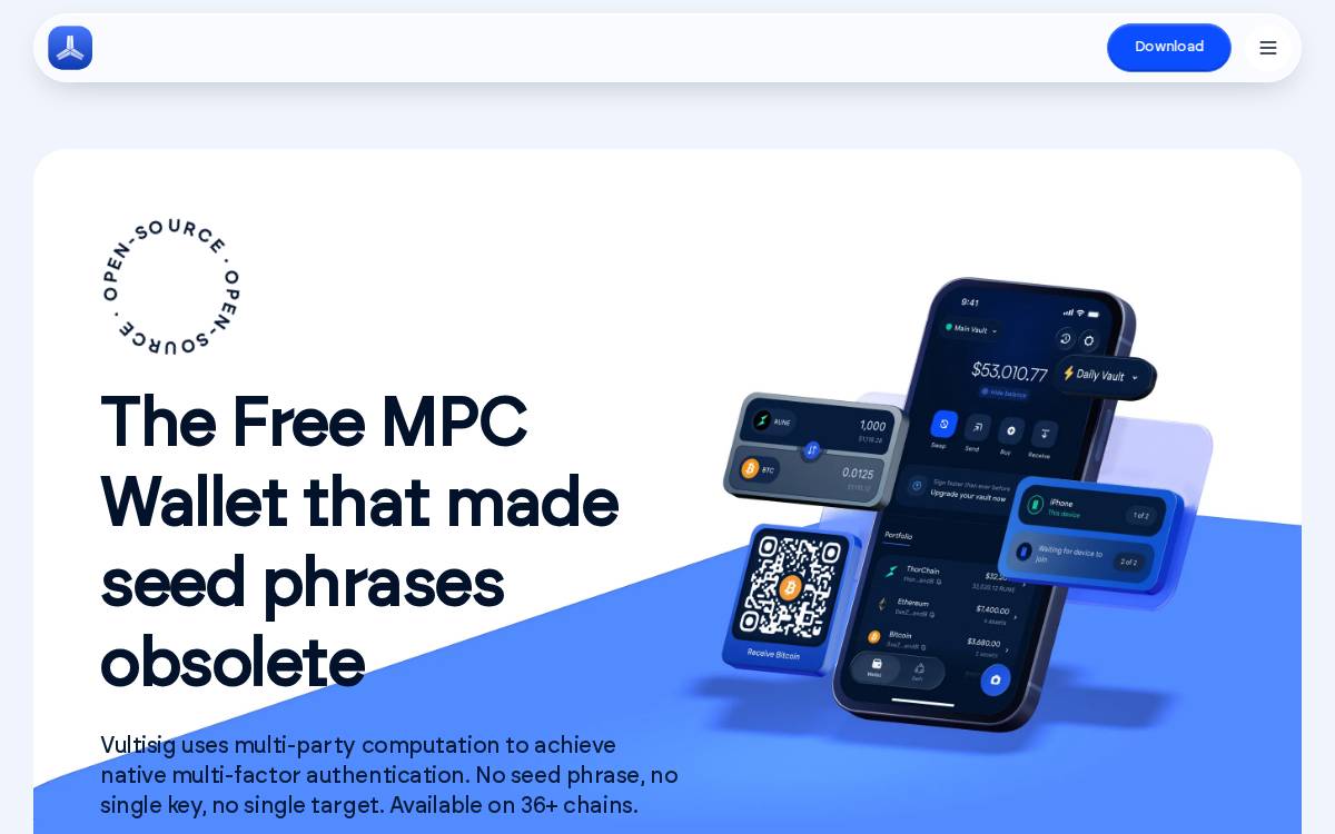 Vultisig website preview