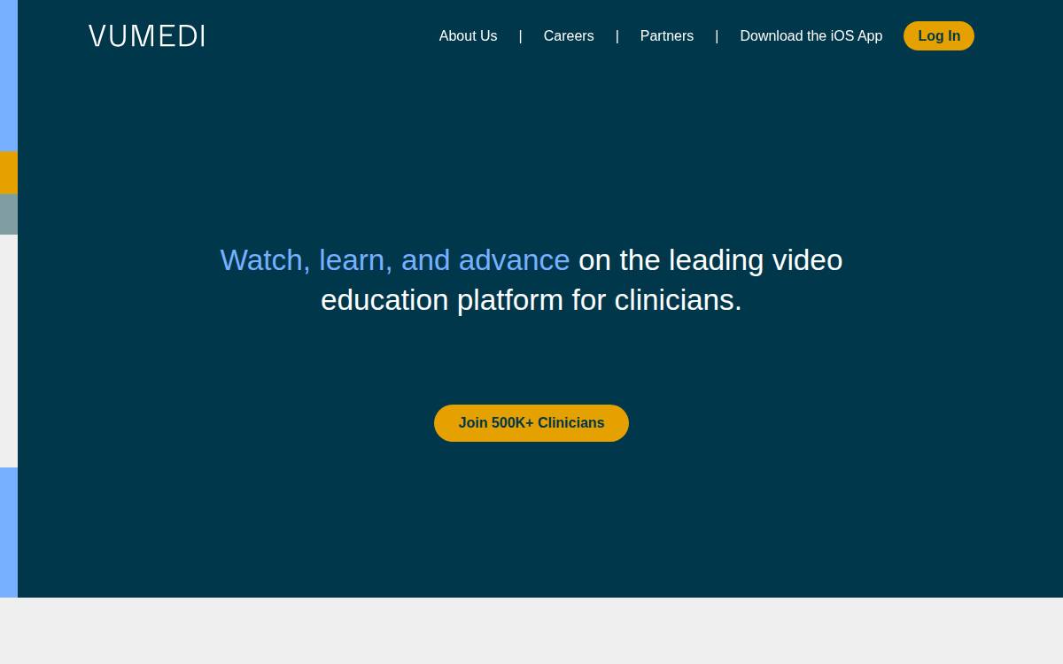 Vumedi website preview