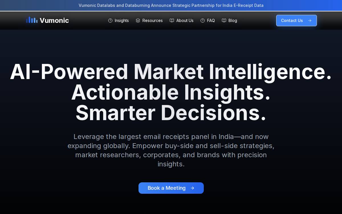 Vumonic website preview