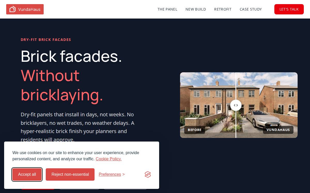Vundahaus website preview
