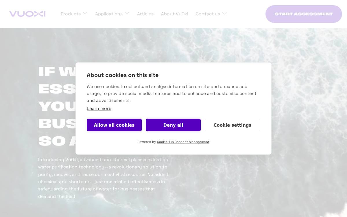 VuOxi website preview