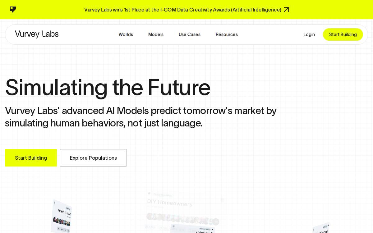 Vurvey website preview