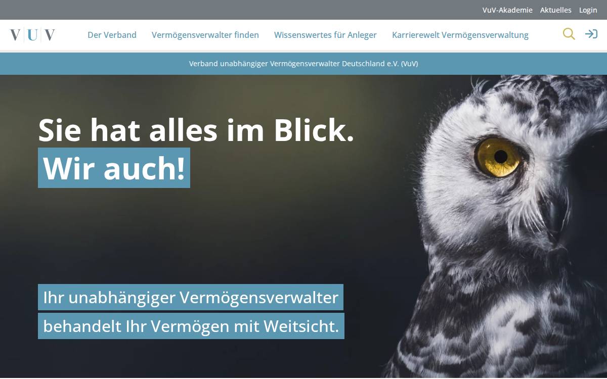 Vuv website preview