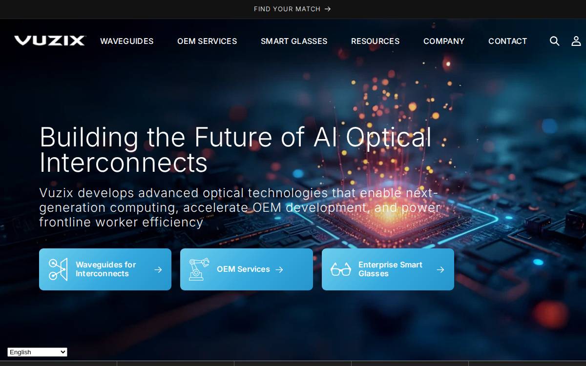 Vuzix website preview