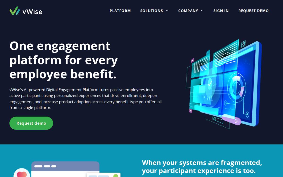 Vwise website preview