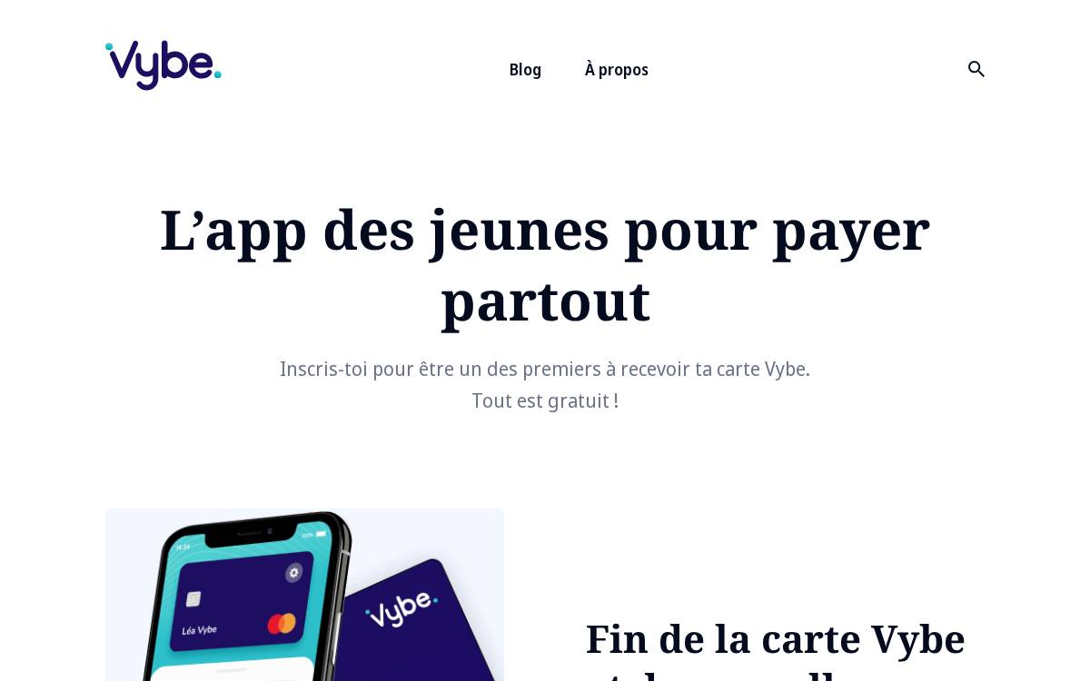 Vybe website preview