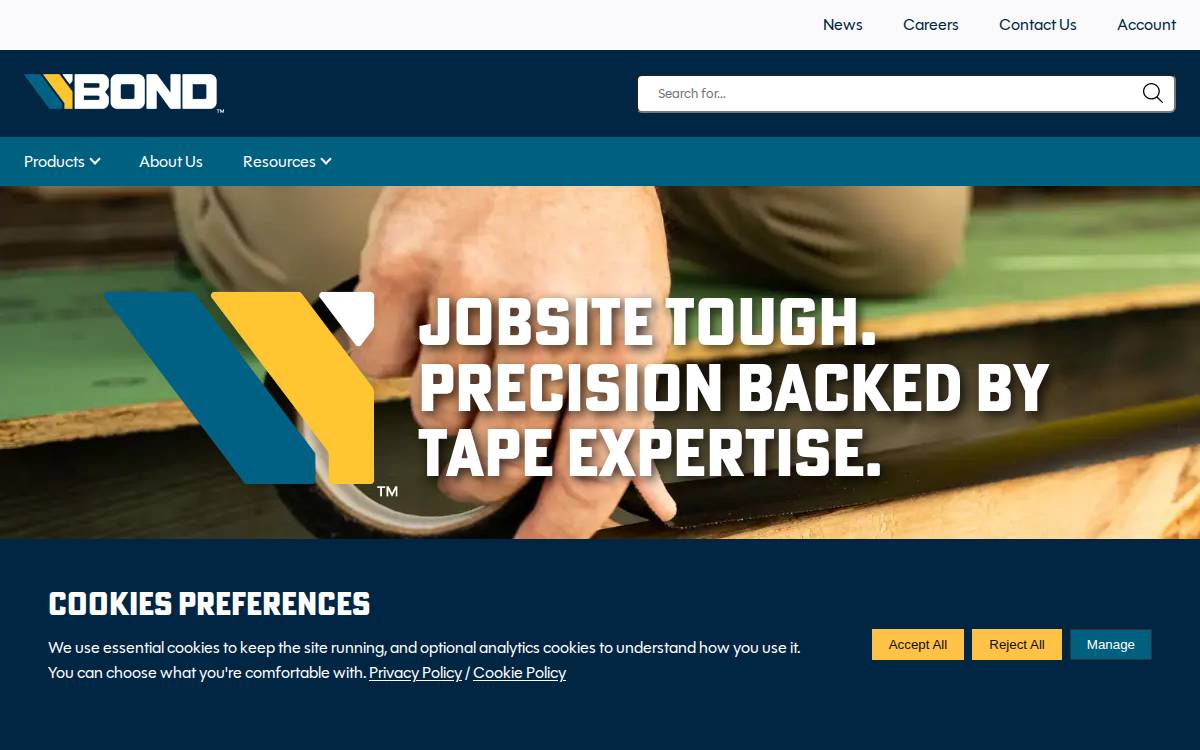 Vybond website preview