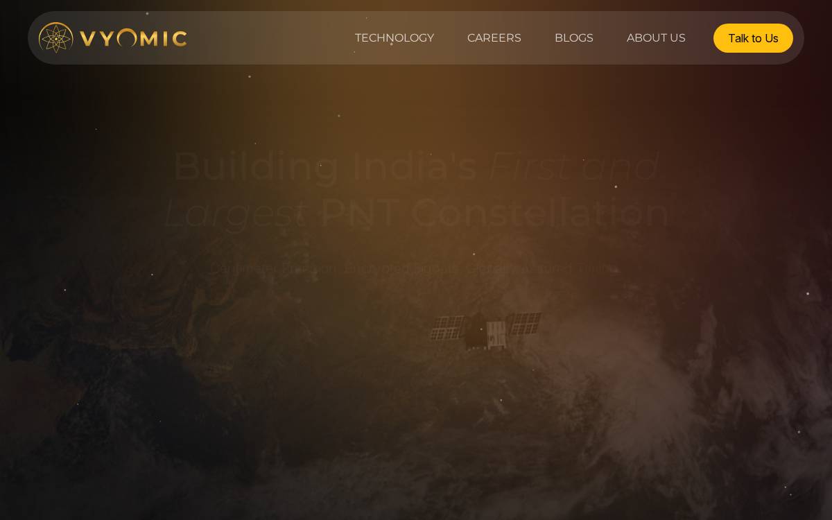 VyomIC website preview