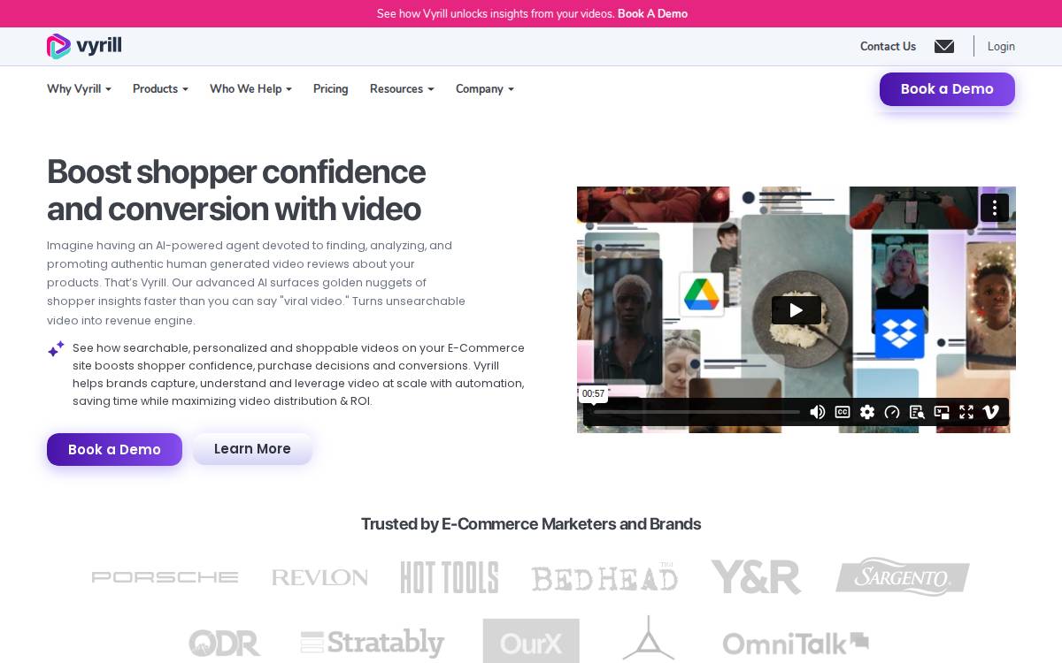 Vyrill website preview