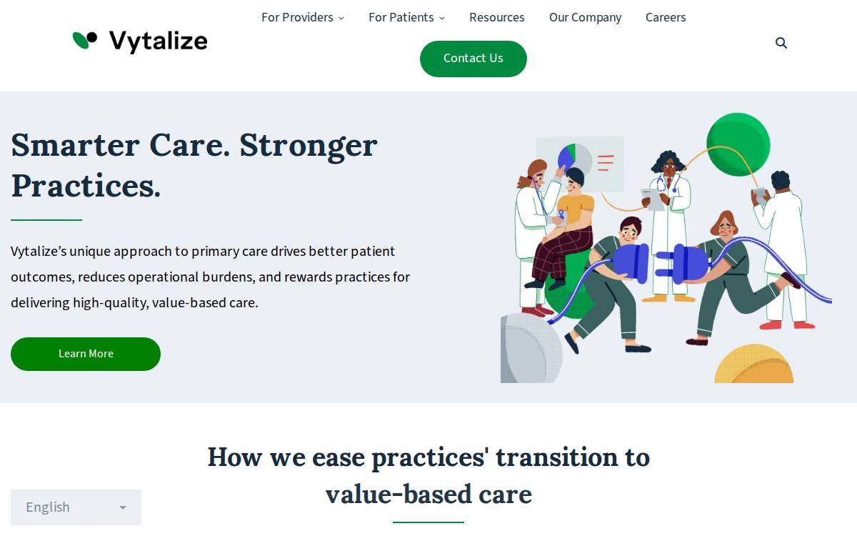 Vytalize Health website preview