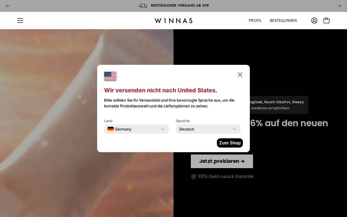 W1NNAS Reaching new heights website preview