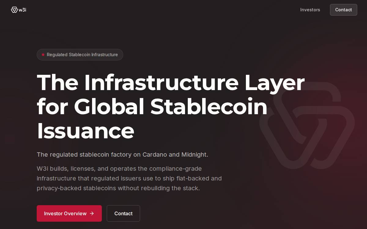 W3i Software website preview