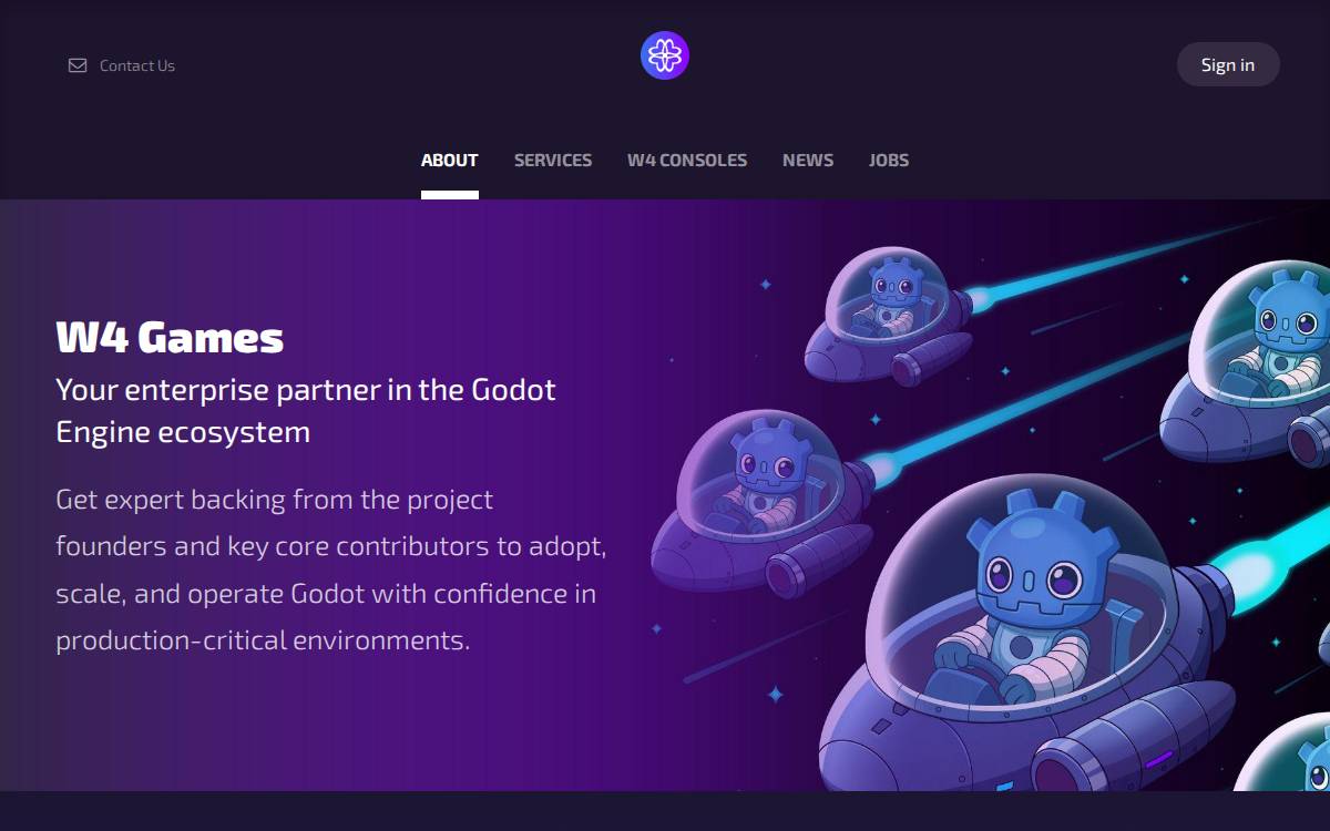 W4 Games website preview