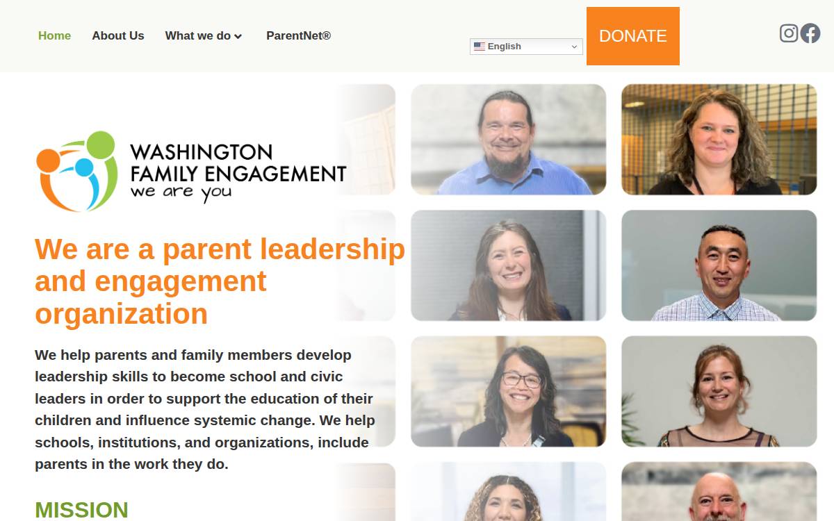 WA Family Engagement website preview