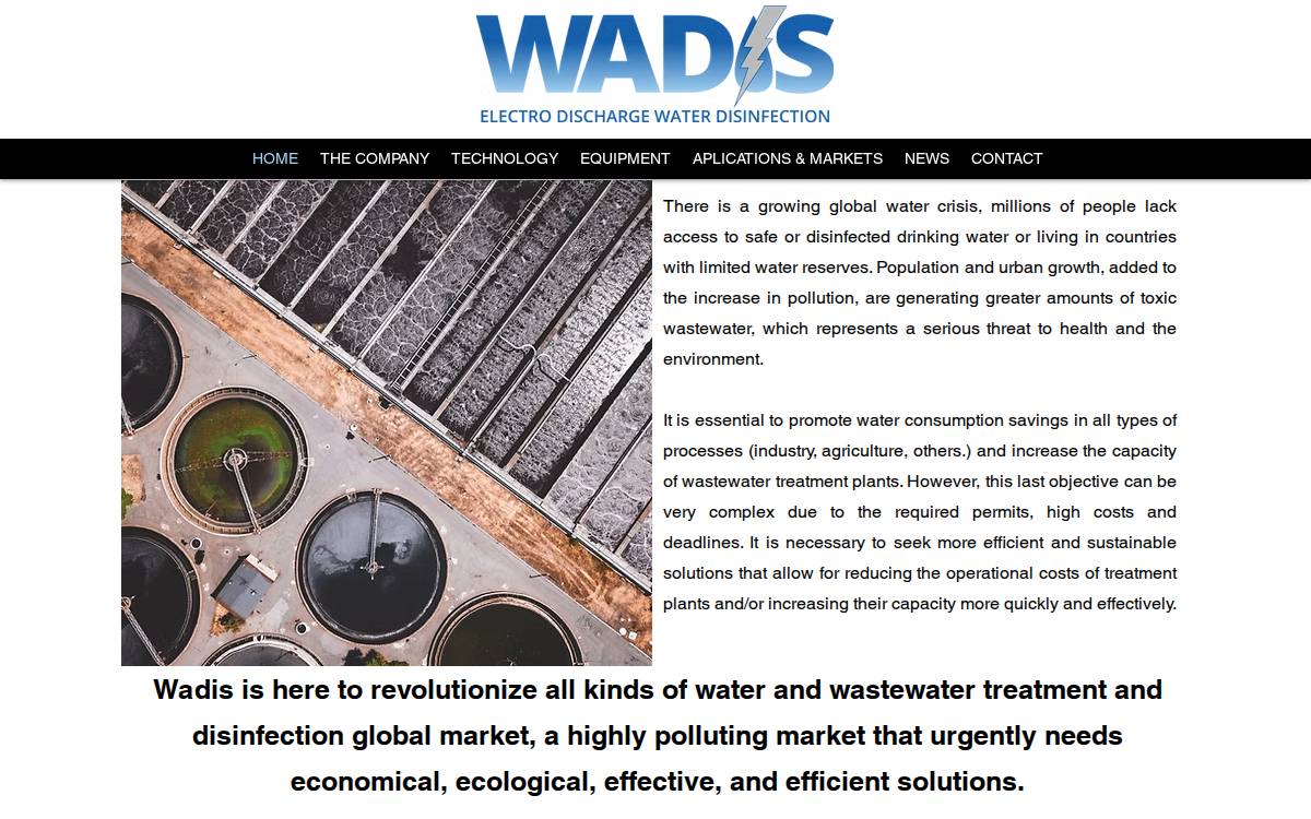 Wadistechnologies website preview