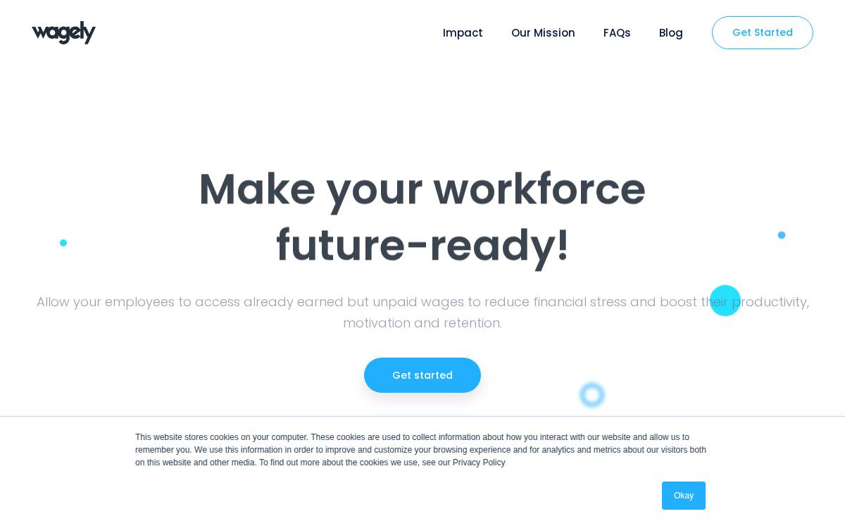 wagely website preview
