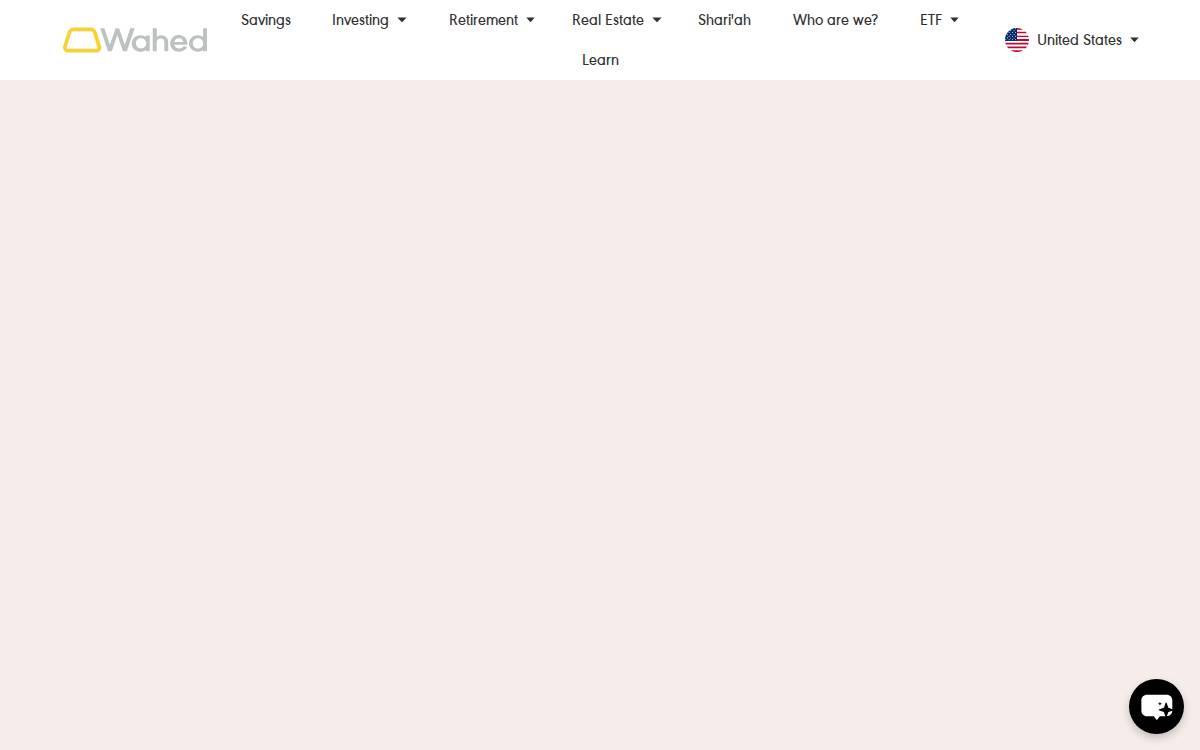 Wahed website preview