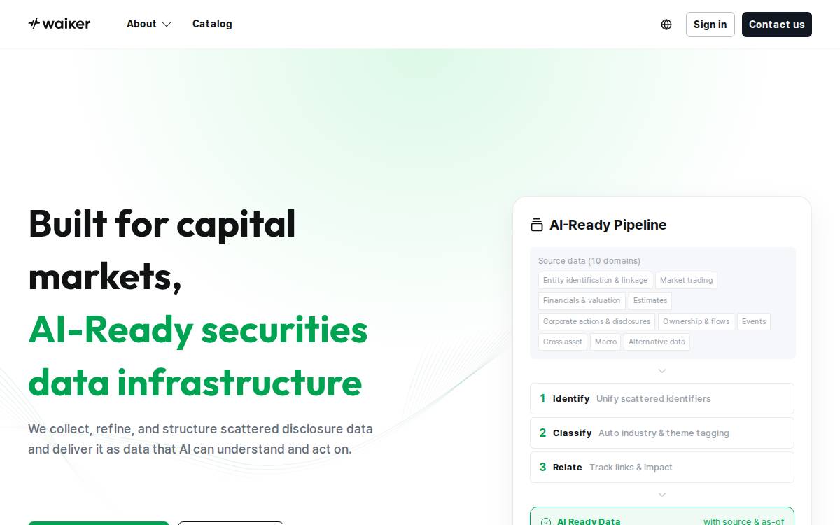 Waiker website preview