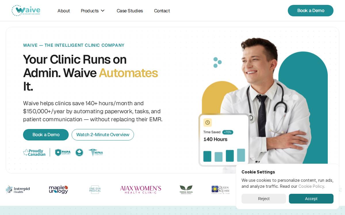 Waive website preview