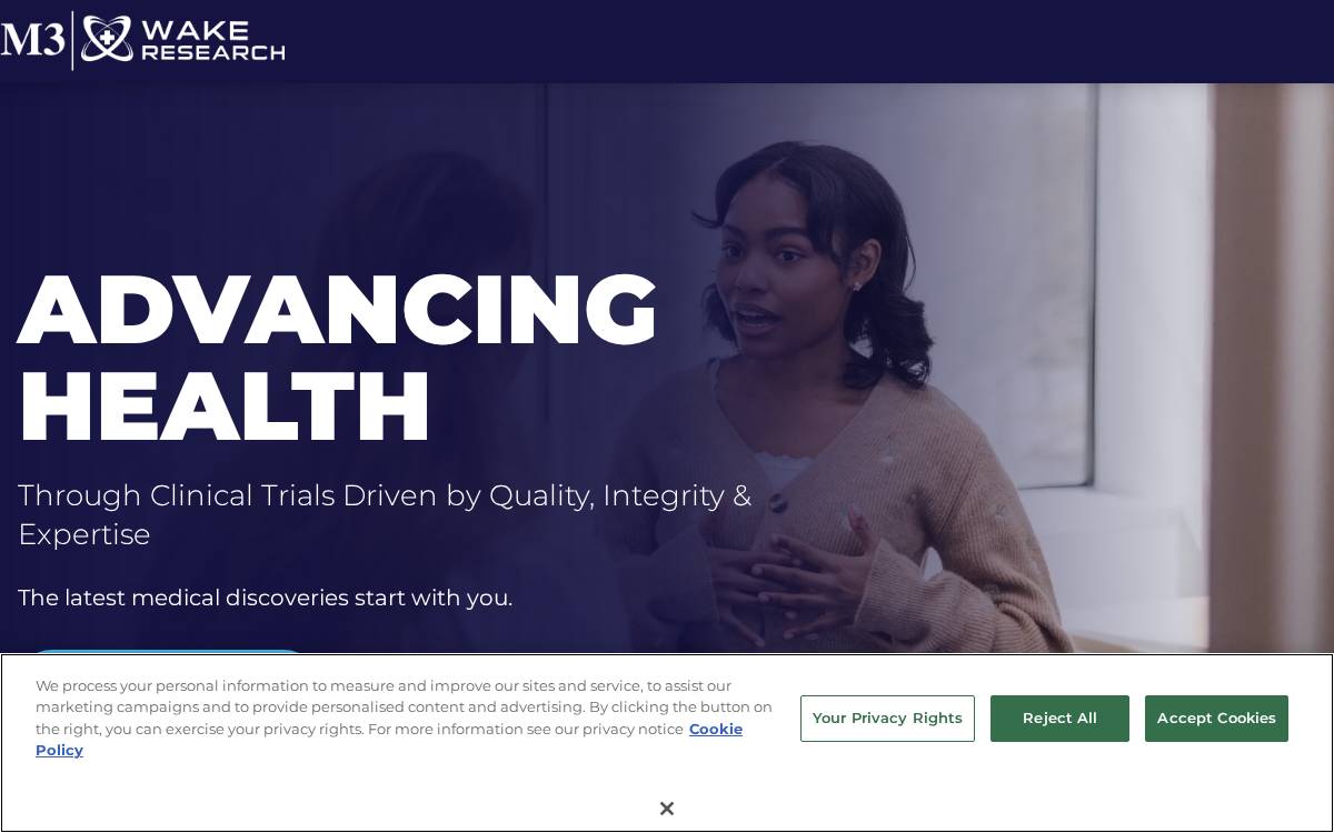Wakeresearch website preview
