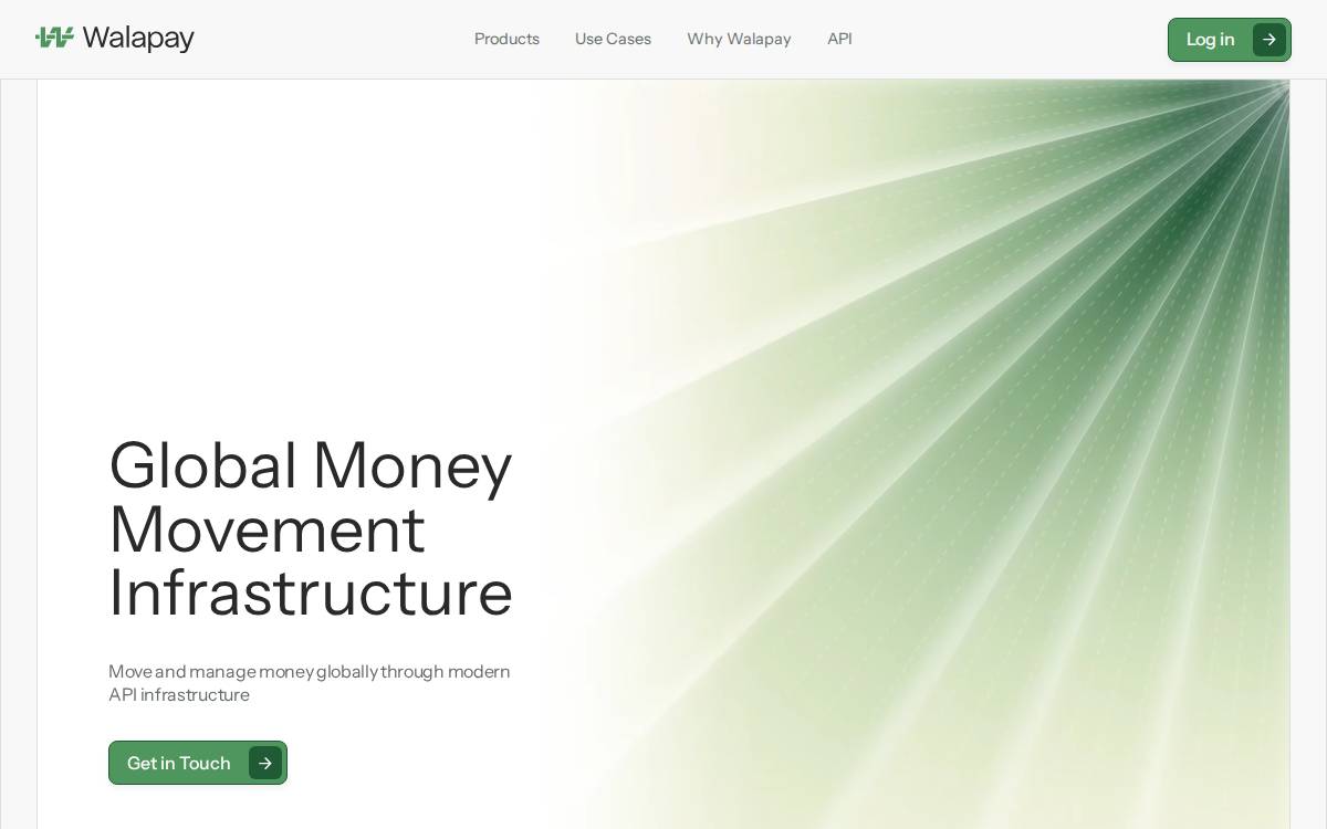 Walapay website preview